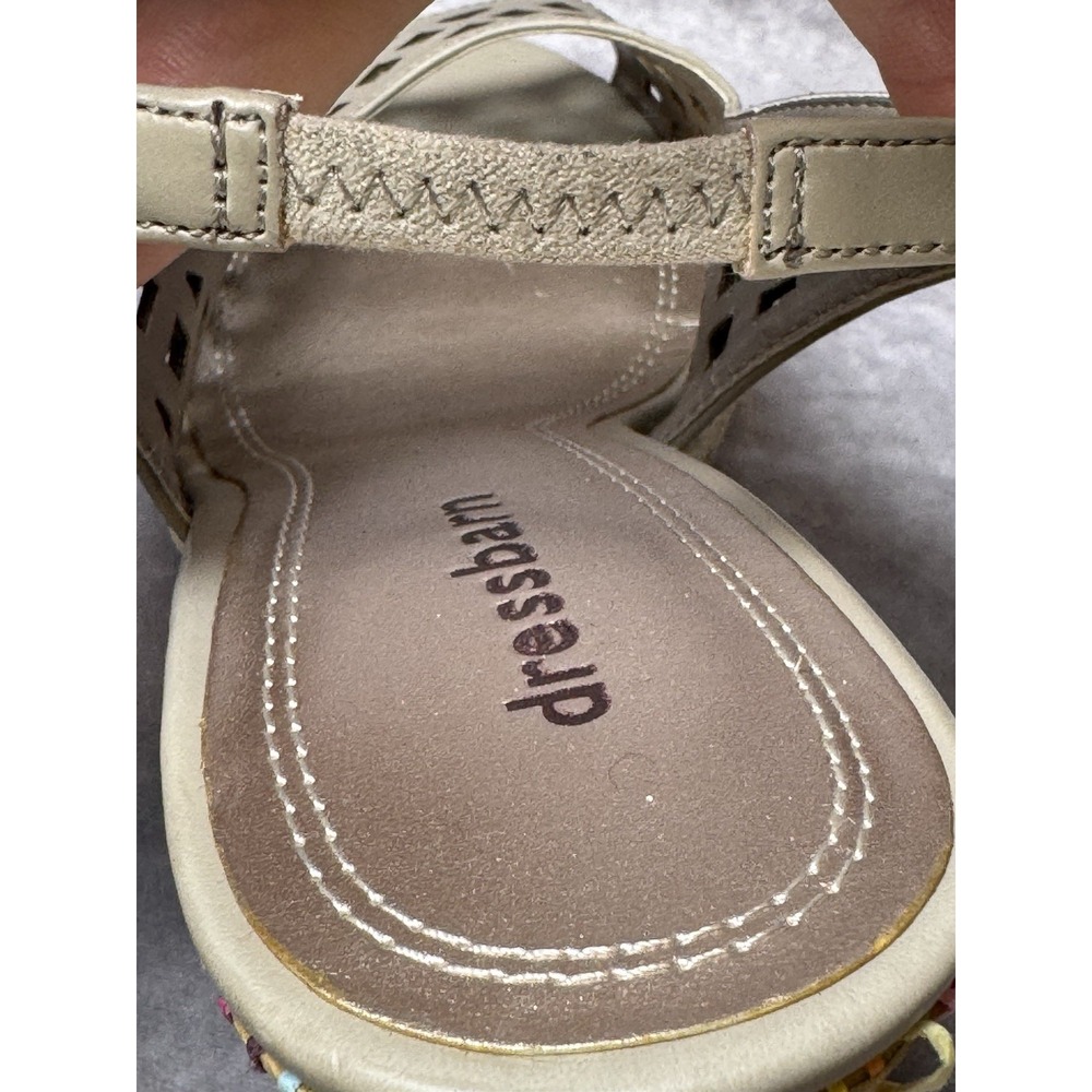 Womens Slingback Wedge color weaved "Whist" taupe cut out heels  size‎ 8.5 NWD - Picture 11 of 15